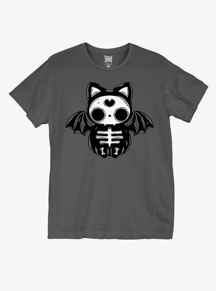 Bat Kitty T-Shirt By Pvmpkin Art