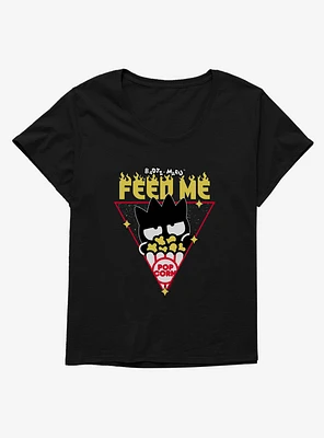 Badtz-Maru Feed Me Popcorn Girls T-Shirt Plus
