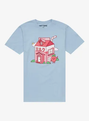 Strawberry Milk Carton House T-Shirt