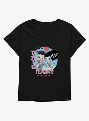 Universal Monsters Date Night Fang Out Girls T-Shirt Plus