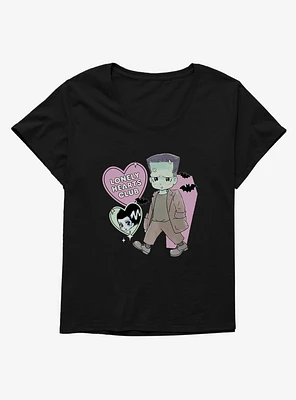 Universal Monsters Lonely Hearts Club Girls T-Shirt Plus