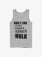 Marvel Hulk Built Like Check List Tank