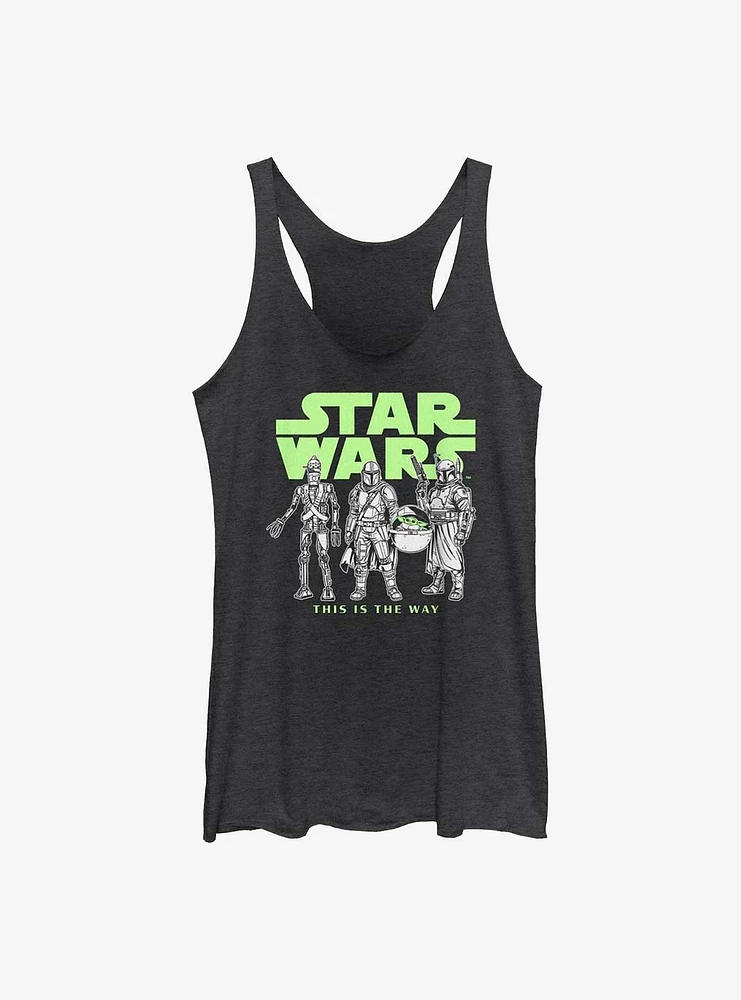 Star Wars The Mandalorian Logo Lineup Girls Tank