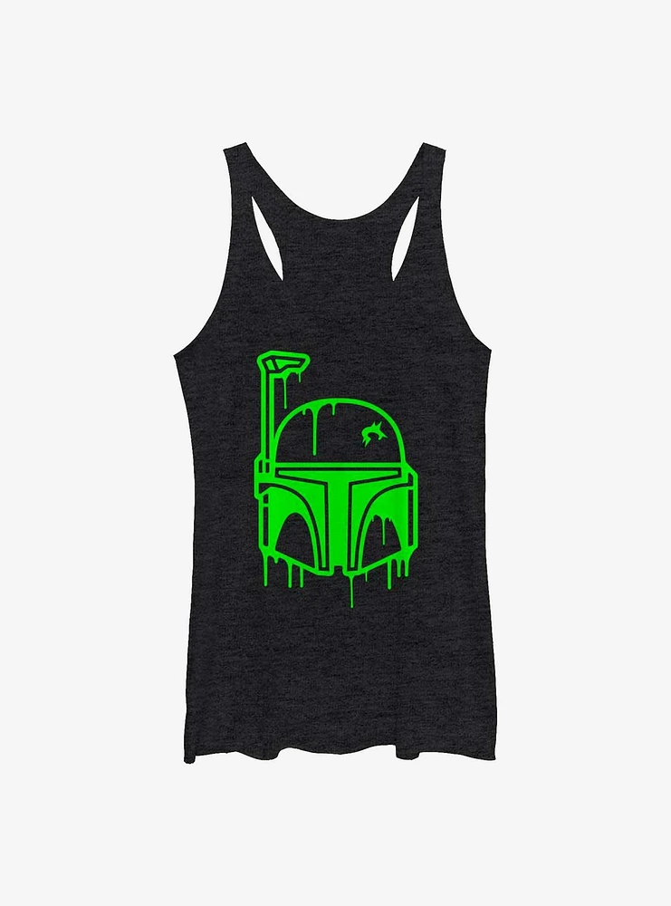 Star Wars Oozing Boba Helmet Girls Tank