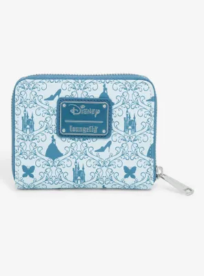 Loungefly Disney Cinderella Icons Allover Print Small Zip Wallet - BoxLunch Exclusive