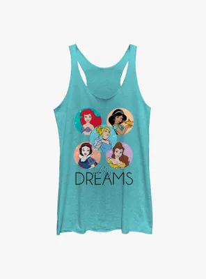 Disney Princesses Dream Circles Womens Tank Top