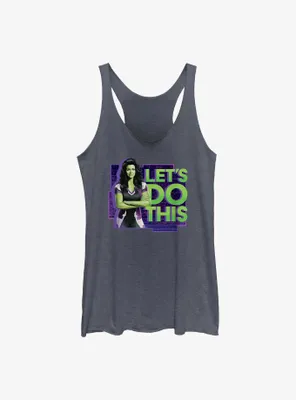 Marvel Hulk She-Hulk Let's Do This Badge Womens Tank Top