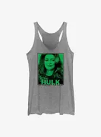 Marvel Hulk She-Hulk Stamp Womens Tank Top