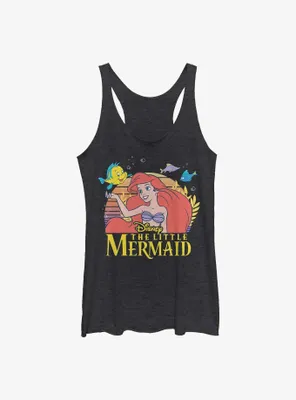 Disney The Little Mermaid Friends Ariel and Flounder Womens Tank Top