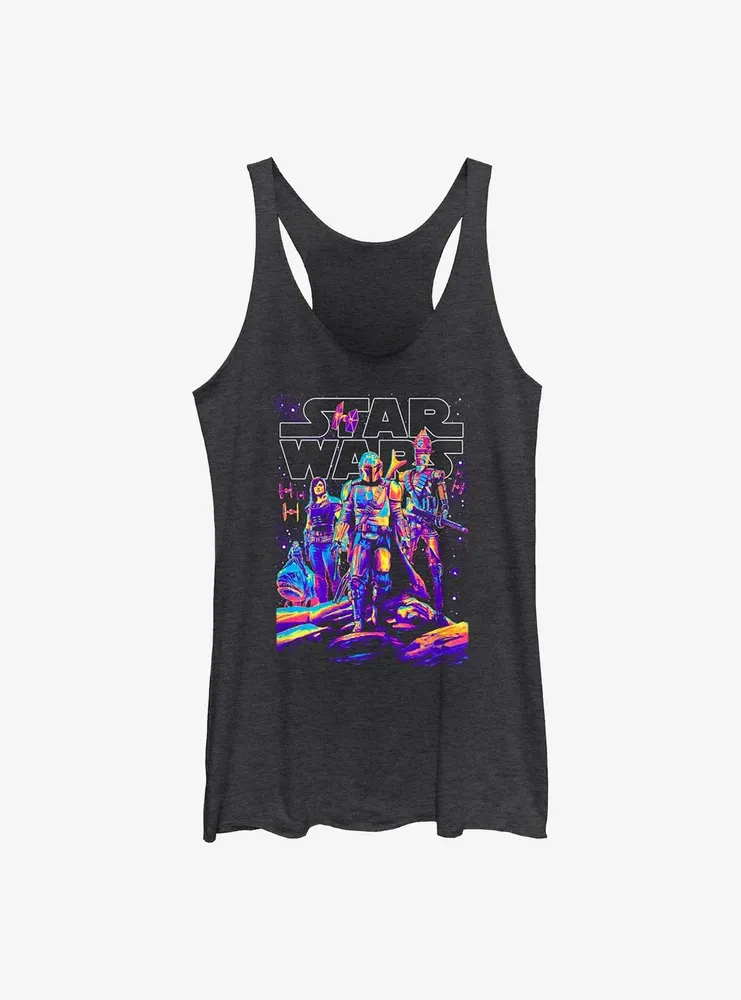 Star Wars The Mandalorian Light It Up Womens Tank Top