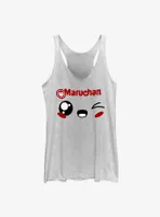 Maruchan Cute Wink Face Womens Tank Top