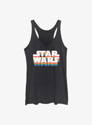 Star Wars Logo Pride Womens Tank Top