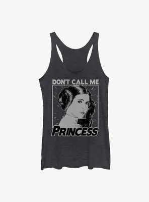 Star Wars Leia Don't Call Me Princess Womens Tank Top
