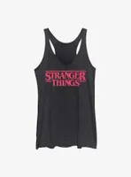 Stranger Things Drippy Logo Womens Tank Top