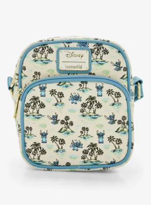 Loungefly Disney Lilo & Stitch Sketch Allover Print Crossbody Bag - BoxLunch Exclusive