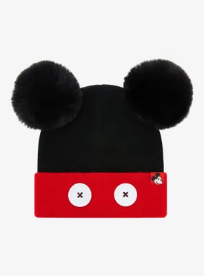 Disney Mickey Mouse Pom Pom Youth Beanie - BoxLunch Exclusive