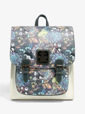 Loungefly Disney The Nightmare Before Christmas Floral Character Allover Print Mini Backpack - BoxLunch Exclusive