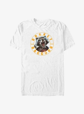 Marvel Guardians of the Galaxy Screaming Rocket Raccoon Stamp Big & Tall T-Shirt
