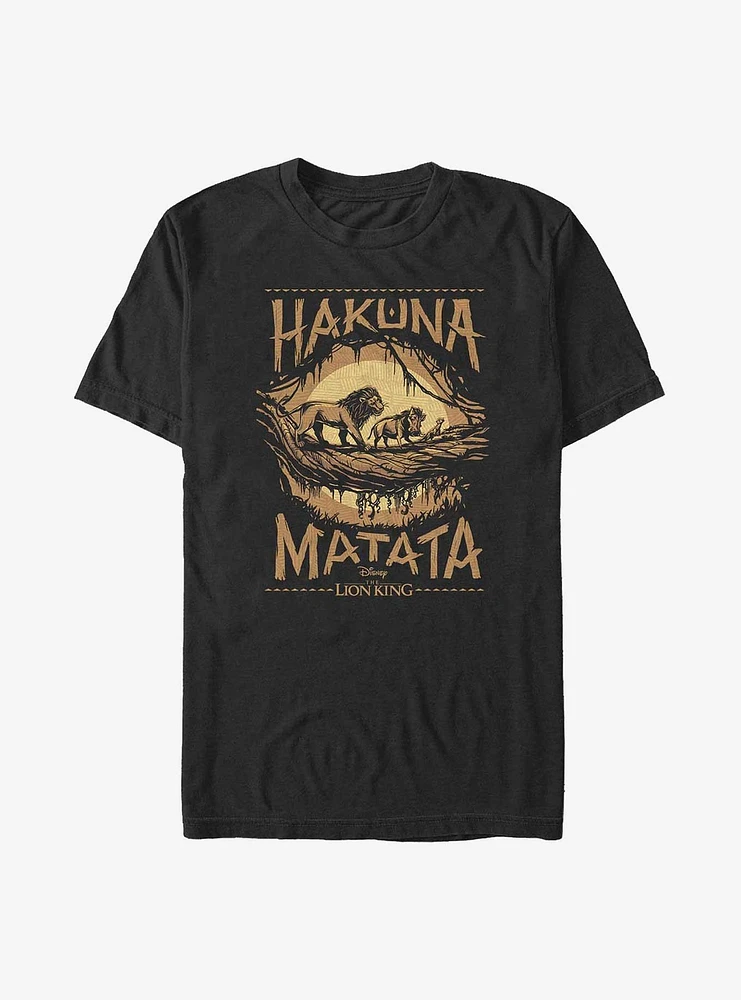 Disney The Lion King Hakuna Matata Poster Big & Tall T-Shirt