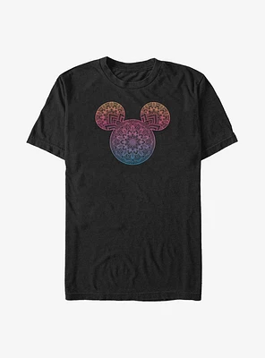 Disney Mickey Mouse Mandala Fill Ears Big & Tall T-Shirt