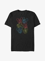 Disney Mickey Mouse Neon Heads Big & Tall T-Shirt