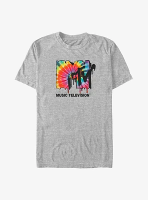 MTV Melting Tie-Dye Logo Big & Tall T-Shirt