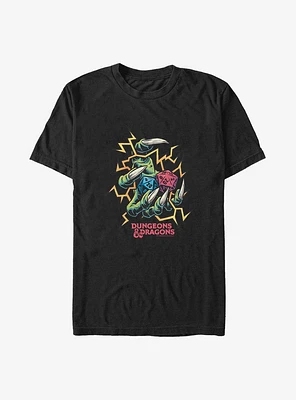 Dungeons & Dragons Electric Dice Roll Big Tall T-Shirt
