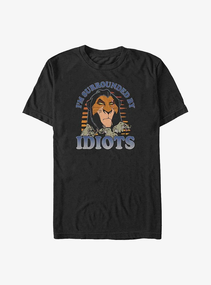 Disney The Lion King Scar Surrounded By Idiots Big & Tall T-Shirt