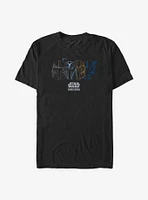 Disney The Mandalorian Helmets Lineup Big & Tall T-Shirt