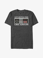 Nintendo Let's Settle This Like Adults Big & Tall T-Shirt