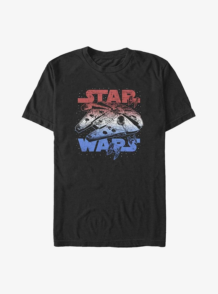 Star Wars Spangled Falcon Big & Tall T-Shirt