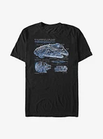 Star Wars: Episode VIII - The Last Jedi Sketchmatic Falcon Big & Tall T-Shirt