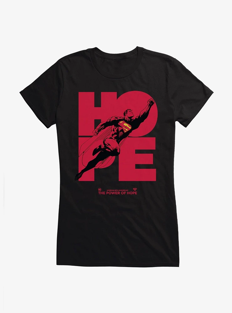 DC Comics Superman 85 Years Hope Girls T-Shirt