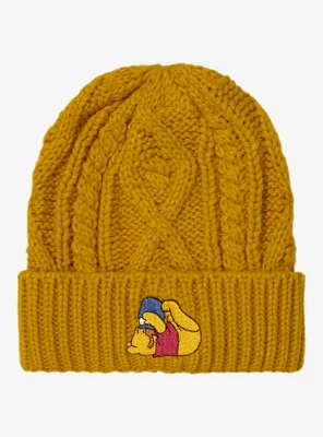Disney Winnie the Pooh Pooh Bear Portrait Cable Knit Beanie - BoxLunch Exclusive