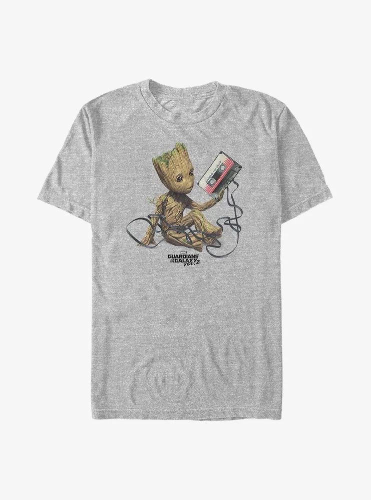 Marvel Guardians of the Galaxy Groot Tape Big & Tall T-Shirt