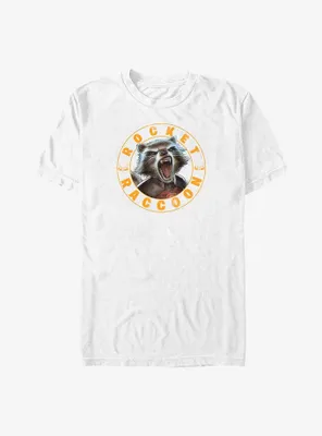 Marvel Guardians of the Galaxy Screaming Rocket Raccoon Stamp Big & Tall T-Shirt