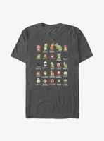 Nintendo Mario Pixel Cast Big & Tall T-Shirt