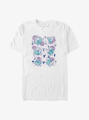 Dungeons & Dragons Floral Dice Big Tall T-Shirt
