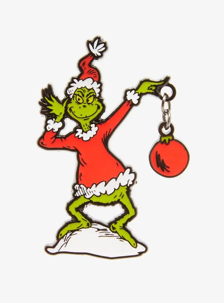 Dr. Seuss How the Grinch Stole Christmas! As Santa Metal Enamel