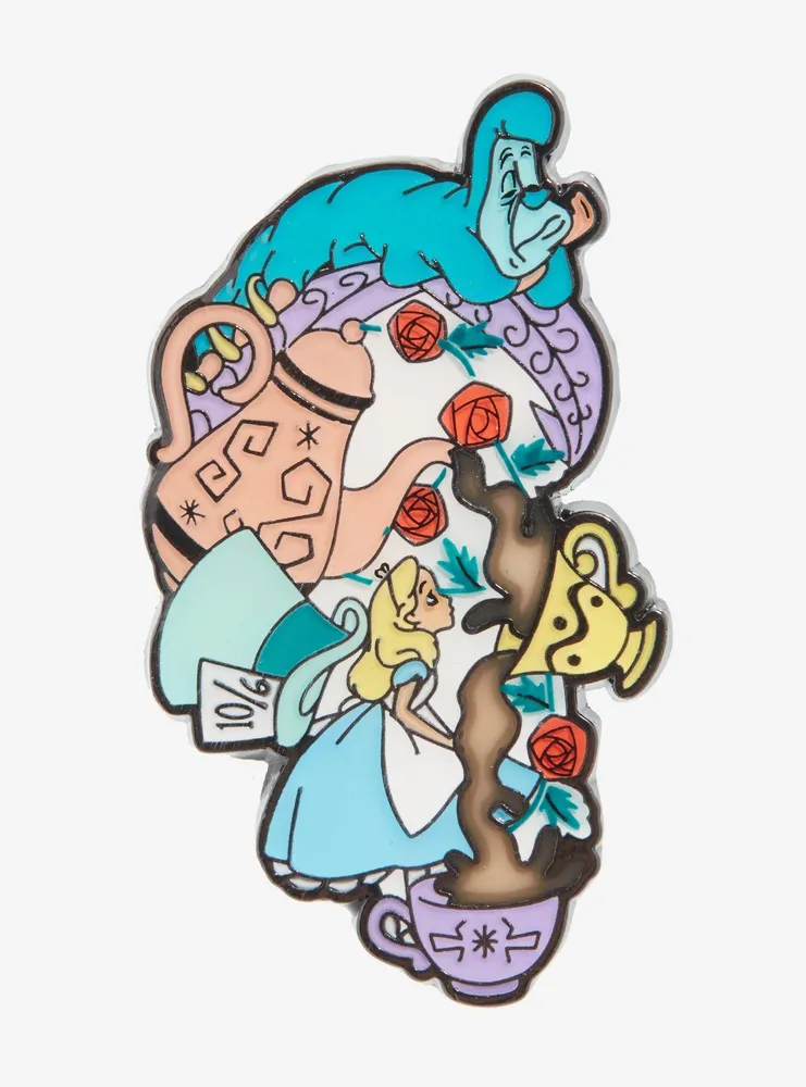 Loungefly Disney Alice In Wonderland Tea Time Enamel Pin