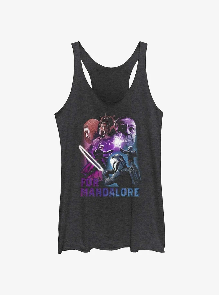 The Mandalorian Big Battle Girls Raw Edge Tank