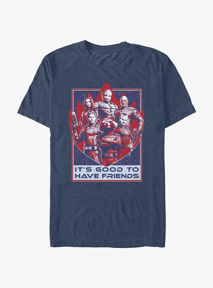 Marvel Guardians of the Galaxy Vol. 3 It's Good To Have Friends T-Shirt