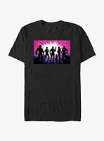 Marvel Guardians of the Galaxy Vol. 3 Hero Pose Silhouettes T-Shirt