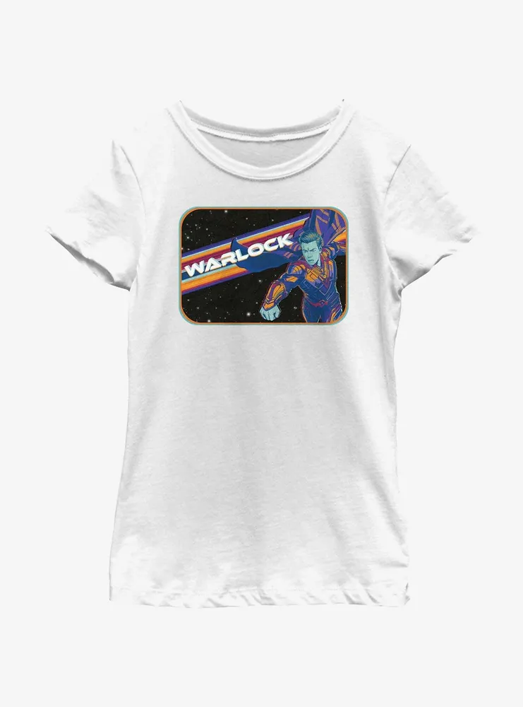 Marvel Guardians of the Galaxy Vol. 3 Adam Warlock Space Badge Youth Girls T-Shirt