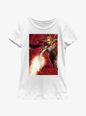 Marvel Guardians of the Galaxy Vol. 3 Adam Warlock Poster Youth Girls T-Shirt