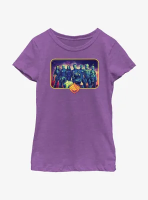 Marvel Guardians of the Galaxy Vol. 3 Cosmic Heroes Lineup Youth Girls T-Shirt
