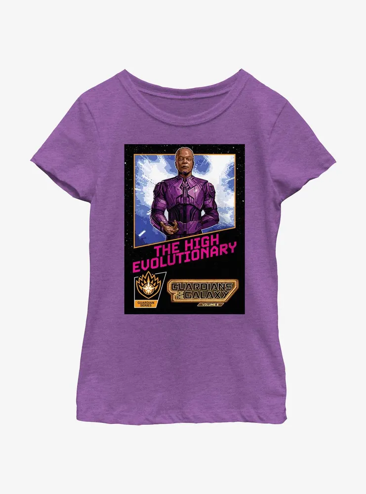 Marvel Guardians of the Galaxy Vol. 3 High Evolutionary Cosmic Poster Youth Girls T-Shirt