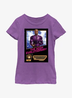 Marvel Guardians of the Galaxy Vol. 3 High Evolutionary Cosmic Poster Youth Girls T-Shirt