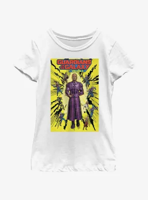 Marvel Guardians of the Galaxy Vol. 3 High Evolutionary Hero Groupshot Poster Youth Girls T-Shirt