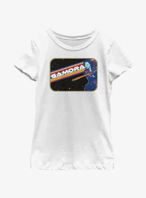 Marvel Guardians of the Galaxy Vol. 3 Gamora Space Badge Youth Girls T-Shirt